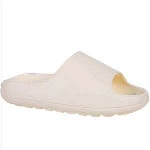Unisex Pillow Slide Sandals Beige Medium 7-8